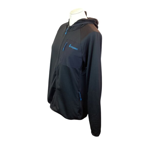 Cotopaxi Hooded Full-Zip Jacket Waffle Texture Mens Large Turquoise Logo And Pul - Picture 5 of 10